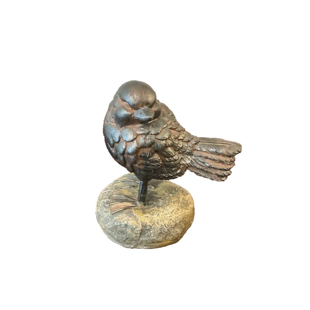Bird Sparrow natural size resin sculpture figurine